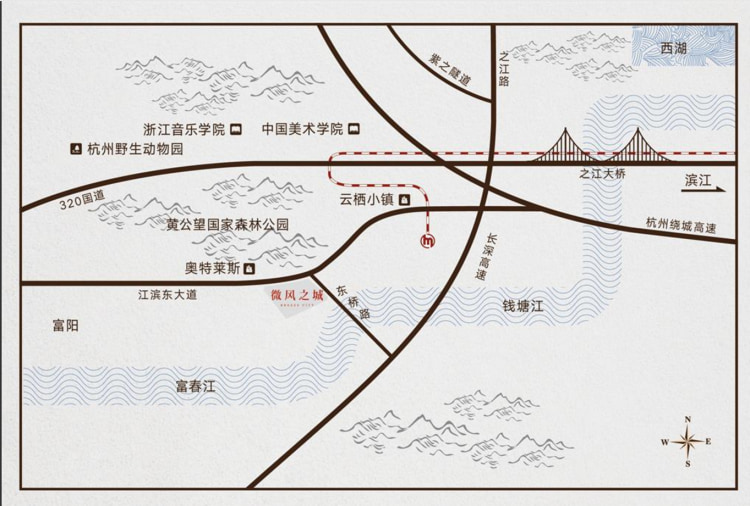 富阳湿地观景香榭—微风之城