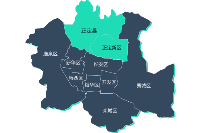 正定县城地图图片