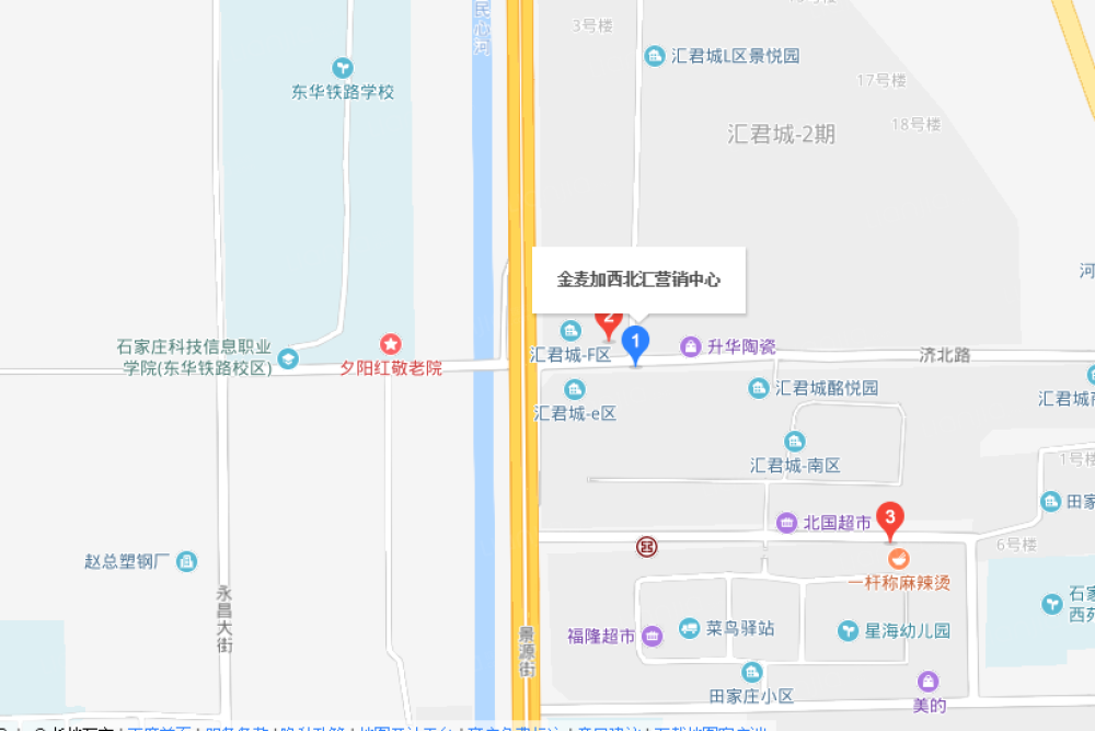 金麦加西北汇区位