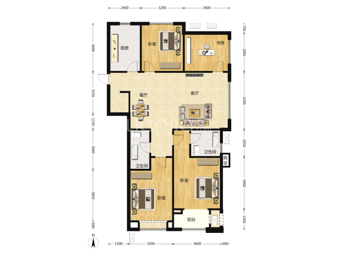 融创太原府--建面 148m²