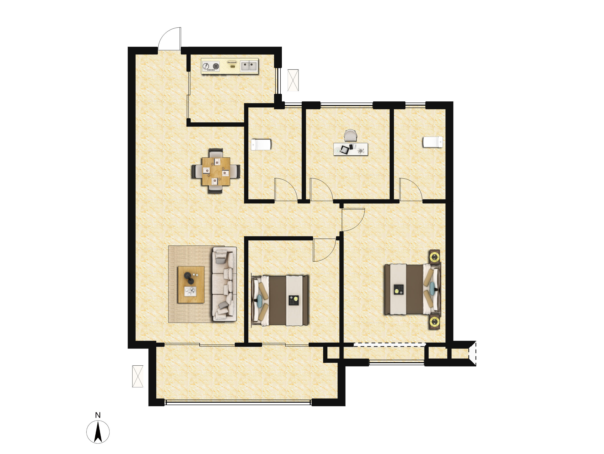 西安泛悦城户型图