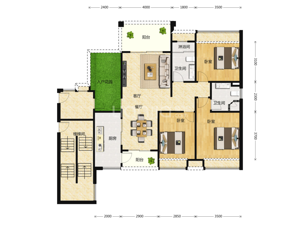 南沙湾御苑户型图(链家网)