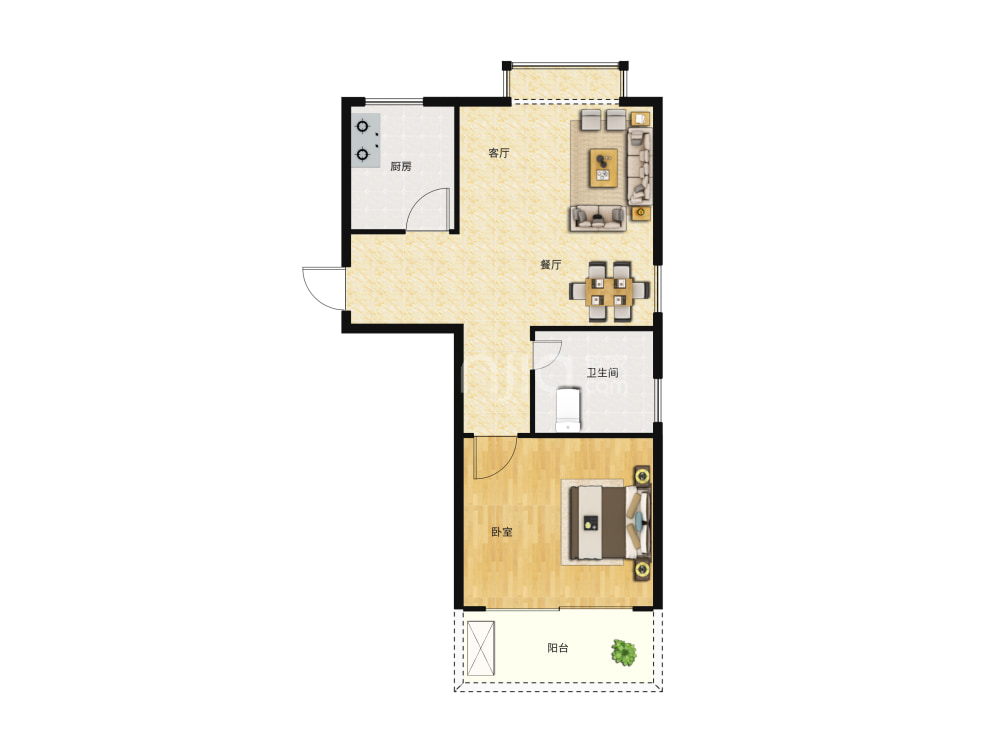 东苑古北尚公馆户型图(链家网)