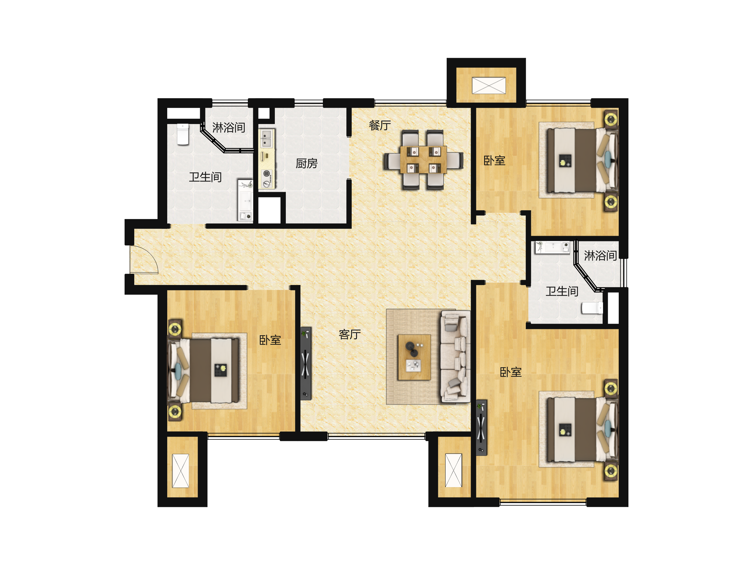 中海国际公园城户型图(中海国际公园城链家新房)