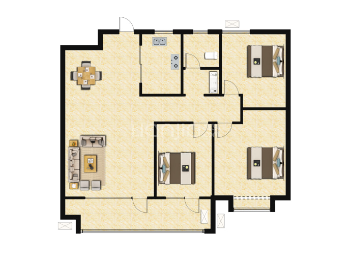 天泰天空之城--建面 98m²