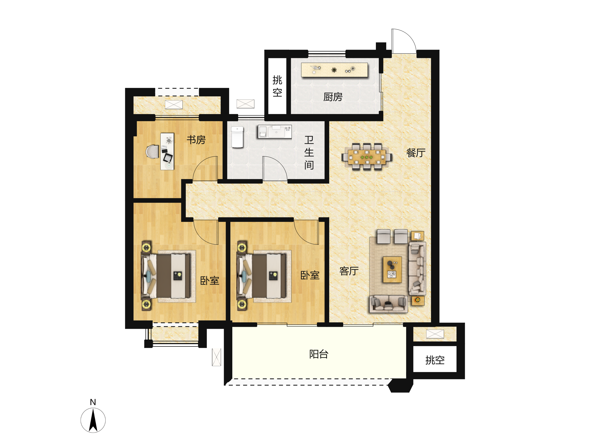 黄浦湾·玉象府户型图(黄浦湾·玉象府链家新房)