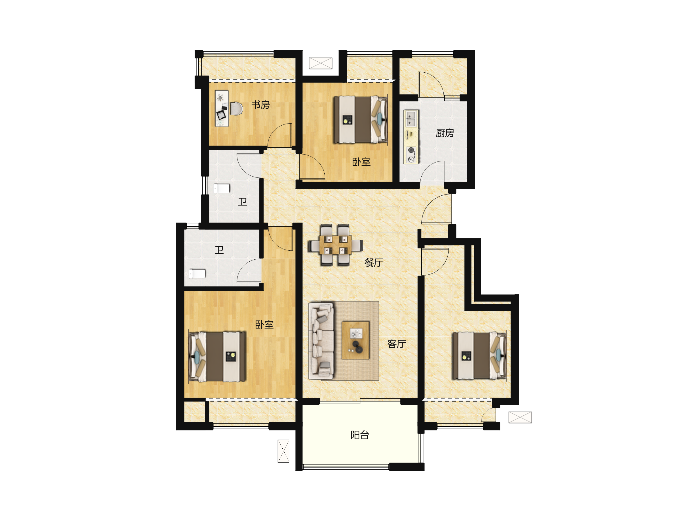 金地自在城户型图