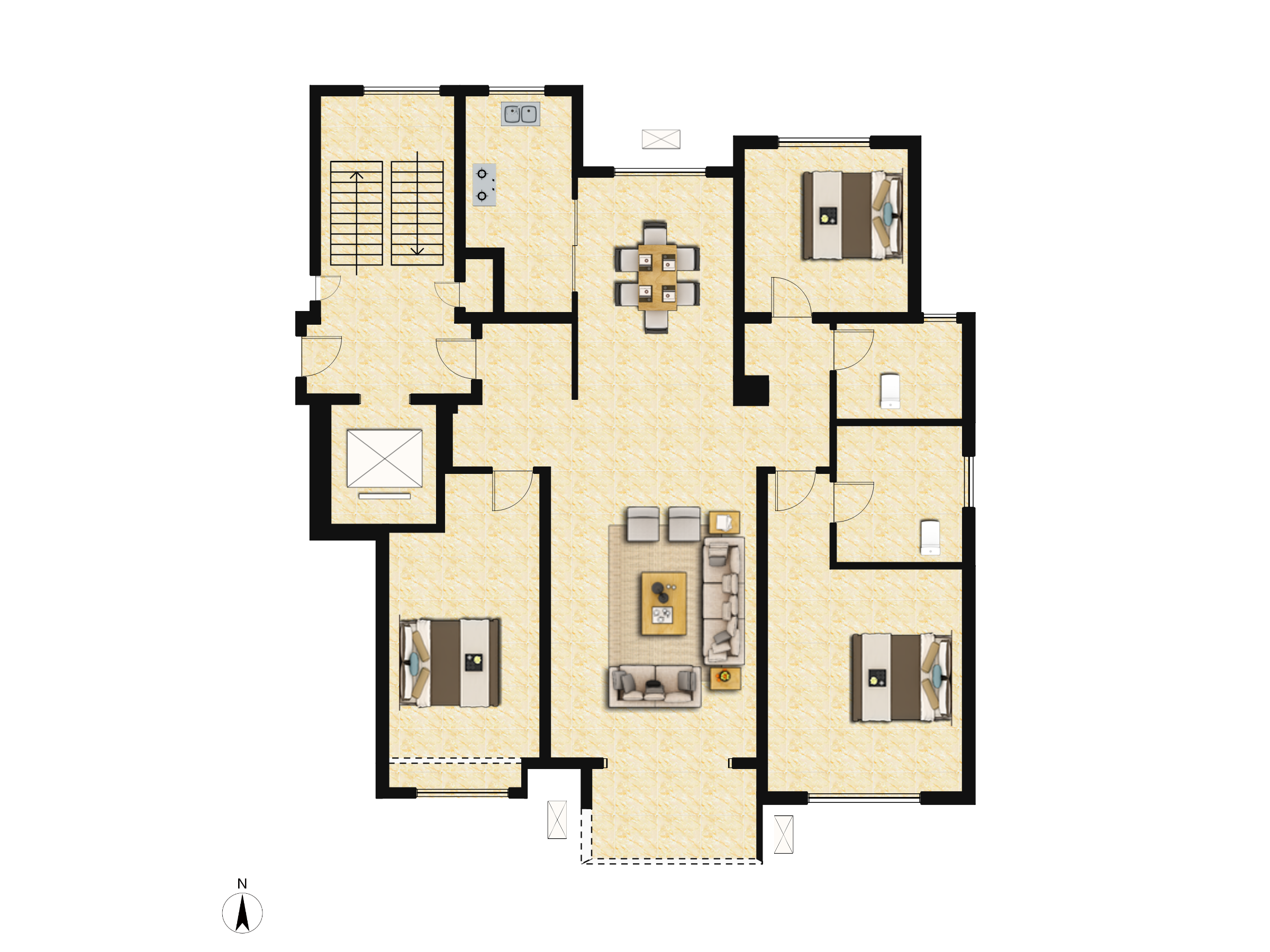 中冶沁海云墅户型图(中冶沁海云墅链家新房)
