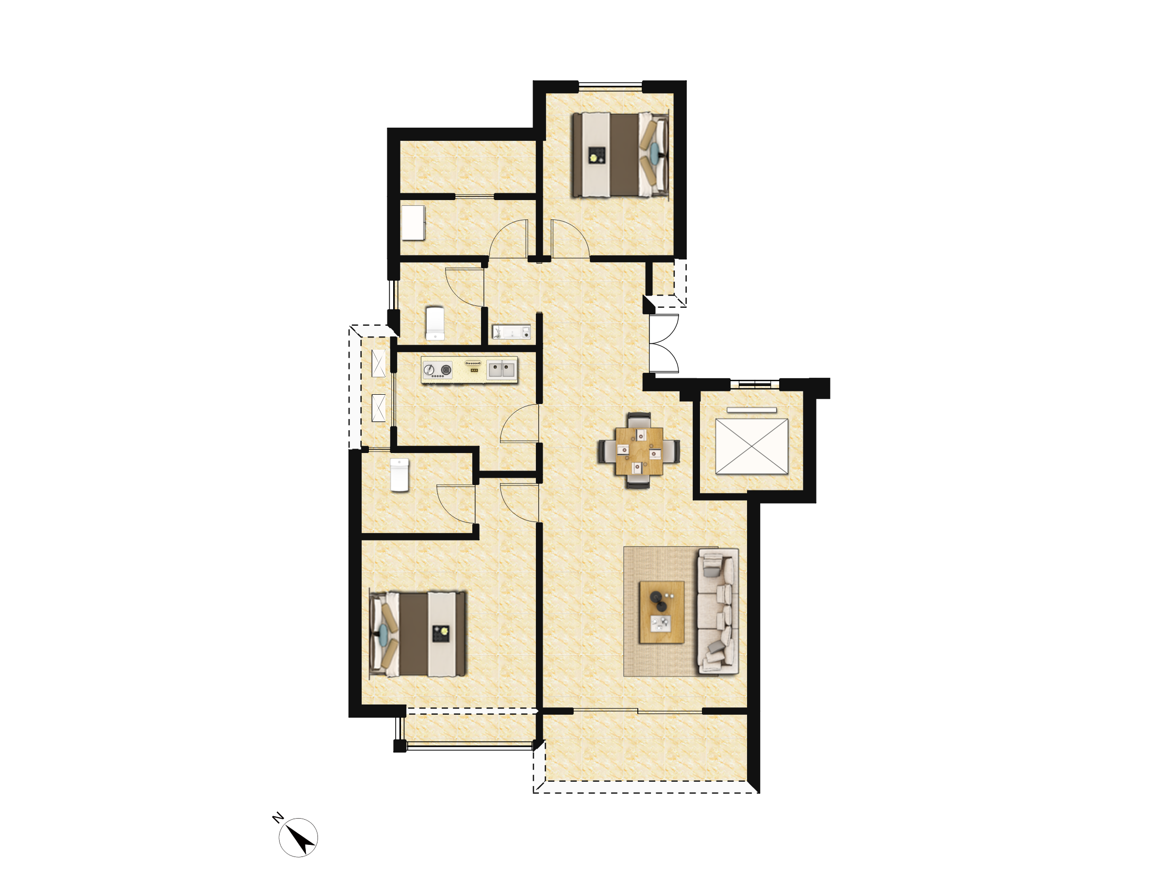 天润西麓府户型图