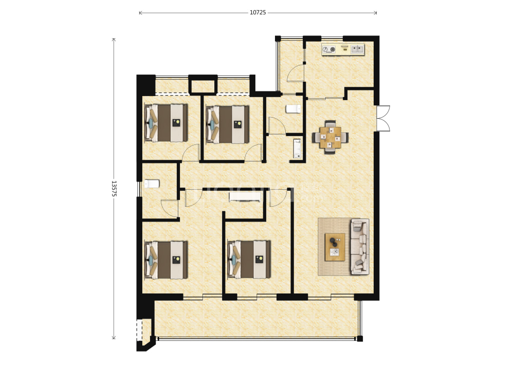 保利天际户型图(链家网)