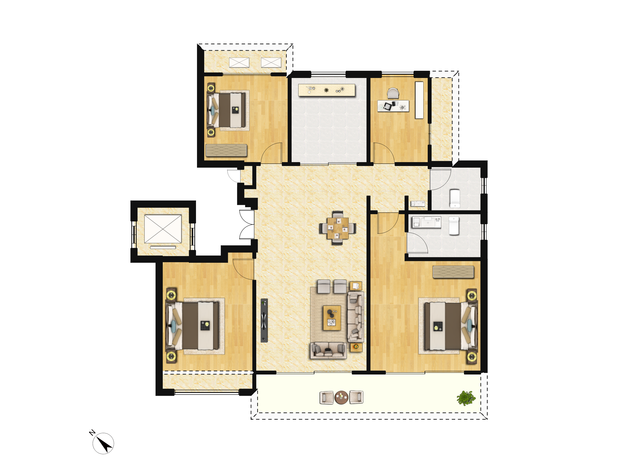 天润西麓府户型图