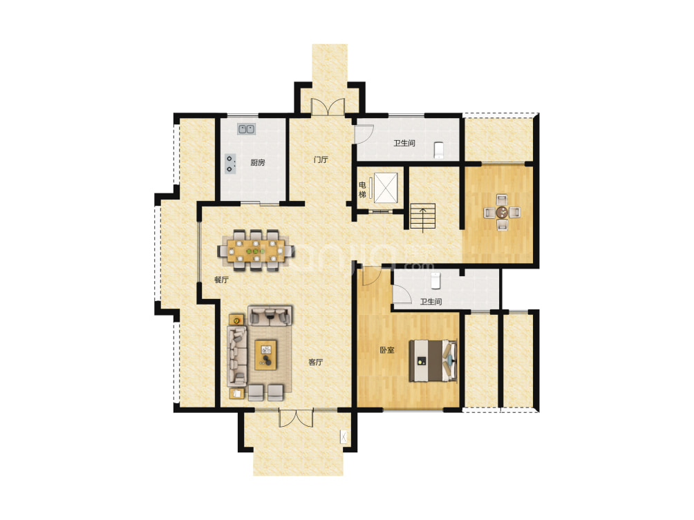 建邦听海户型图(链家网)