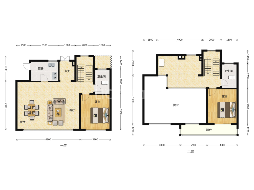 融创星耀五洲户型图(链家网)