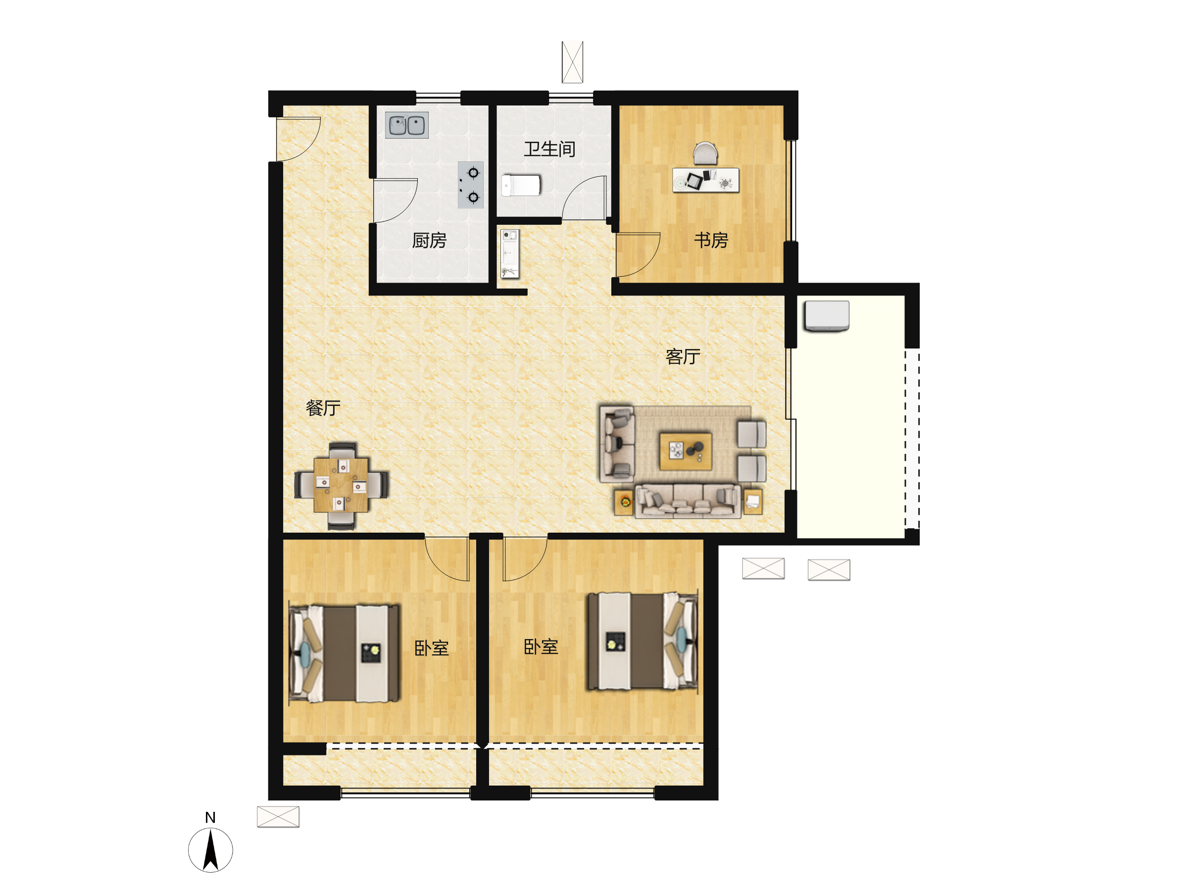 朗悦公园府户型图