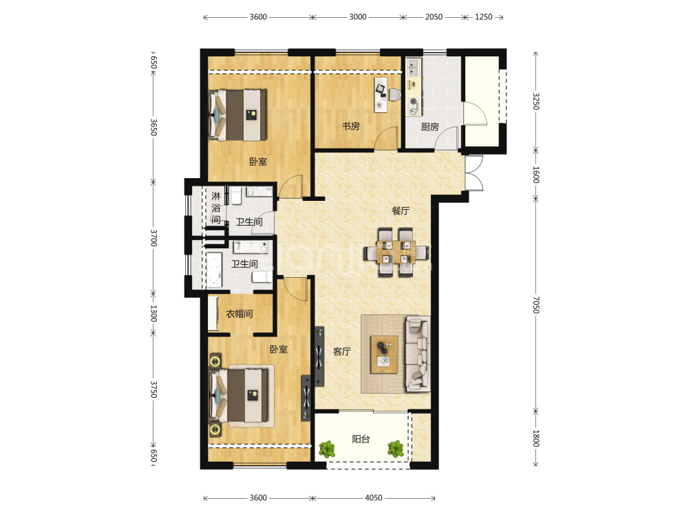 绿地东海岸户型图(链家网)