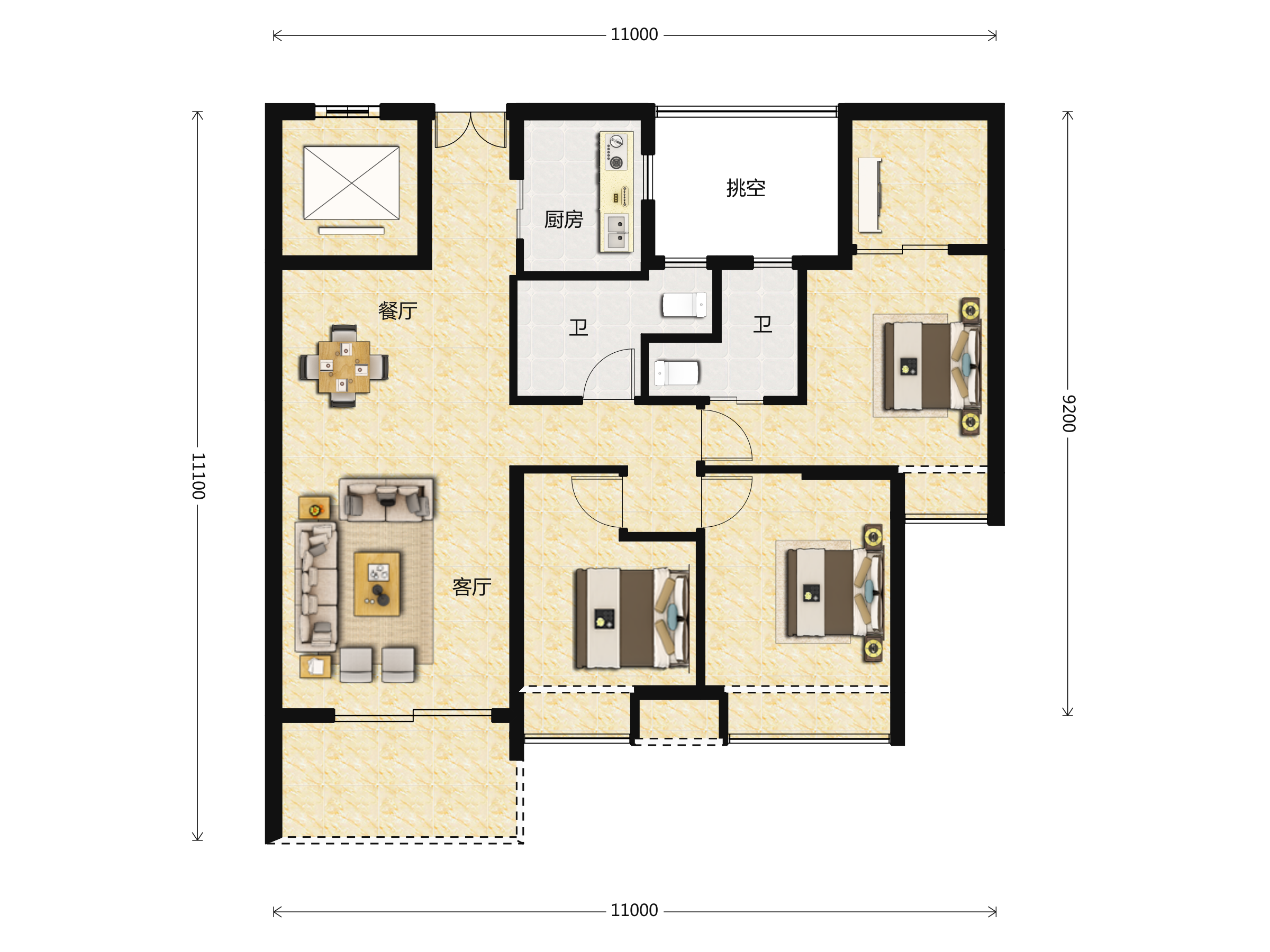 华鸿璟悦轩户型图(华鸿璟悦轩链家新房)