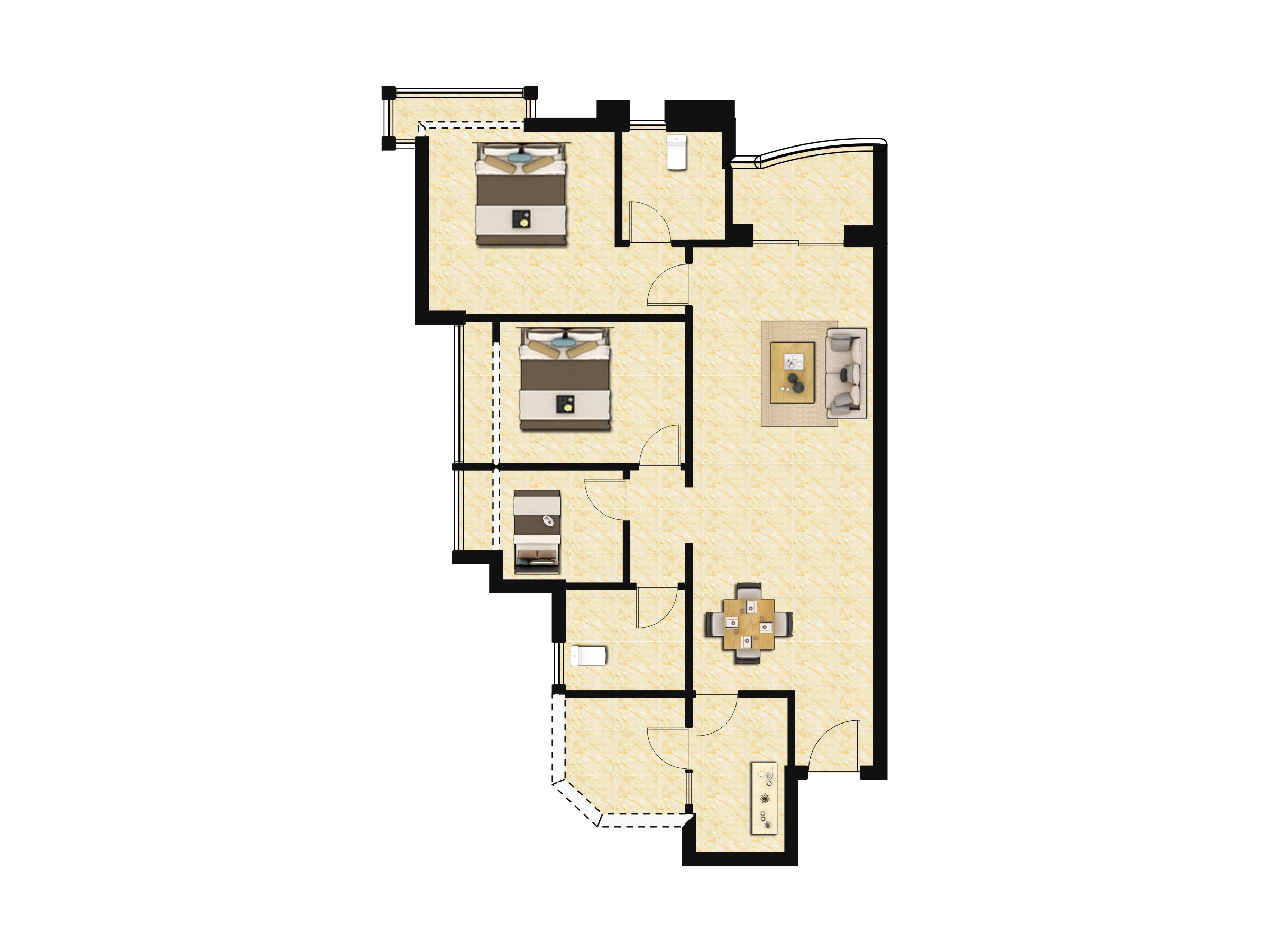 祈福万景峰户型图