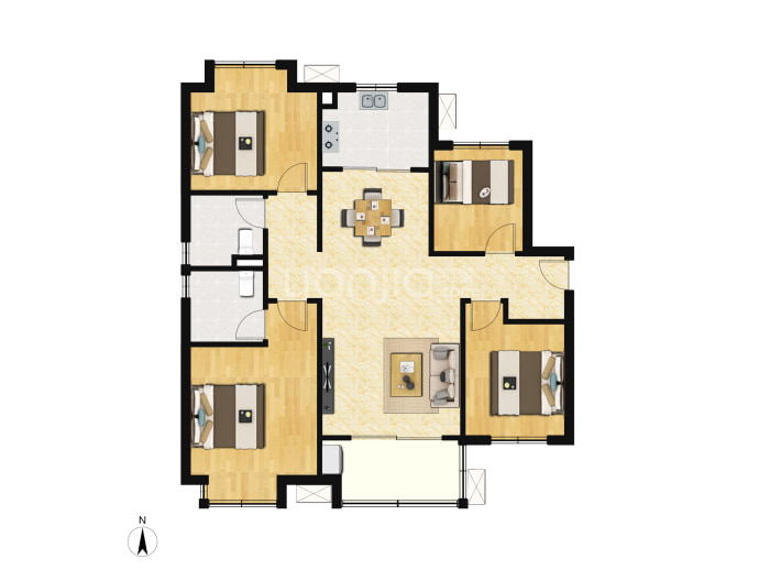 招商华发依云曦城--建面 117m05