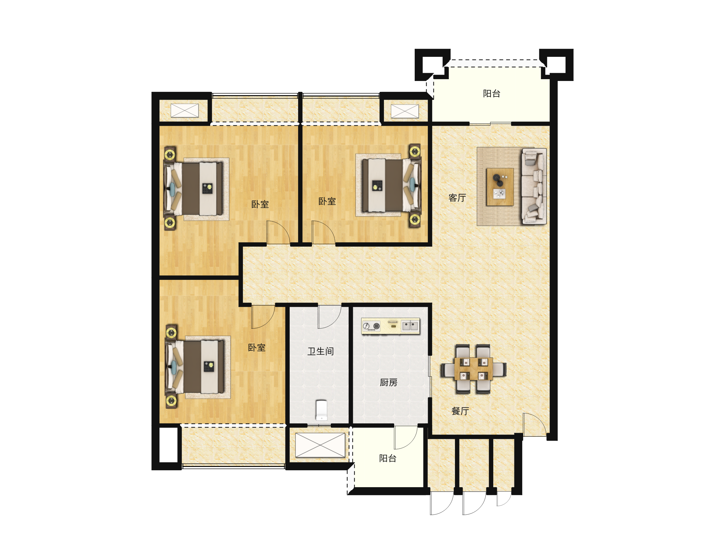 广地花园户型图(广地花园链家新房)