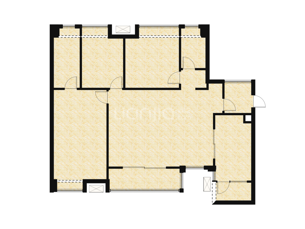 华润置地润西山户型图(链家网)