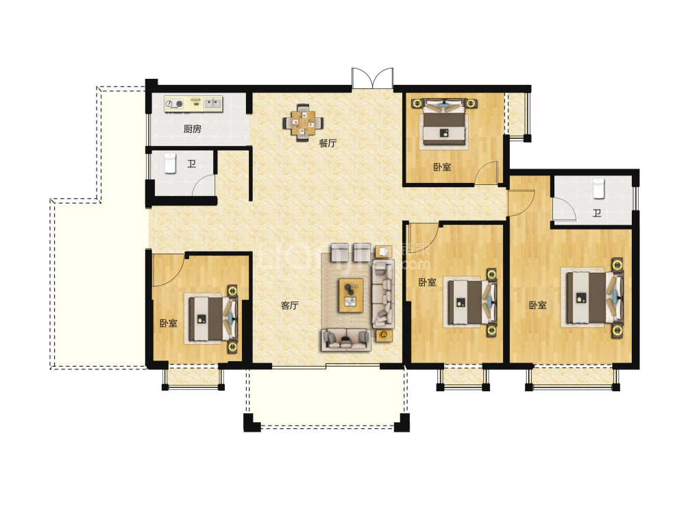 建工城户型图(链家网)