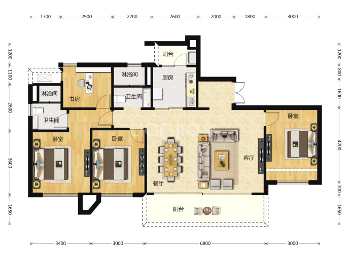 印江州--套内 98m