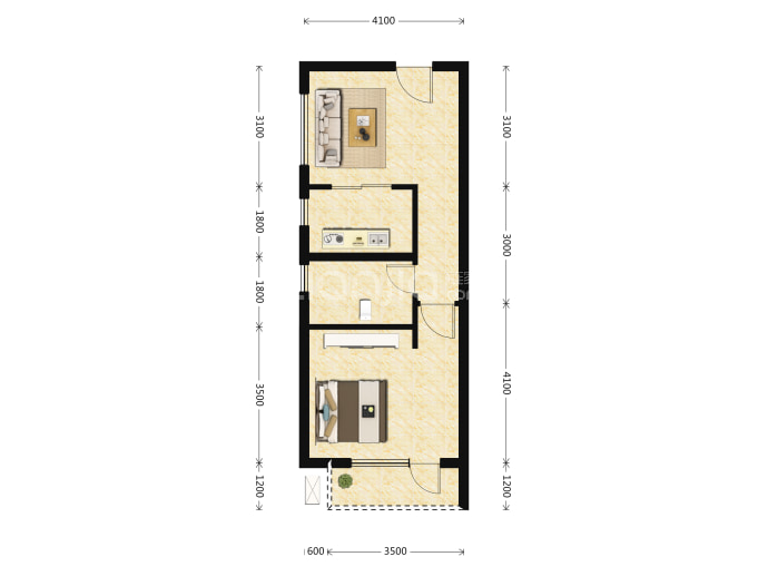 华发全运首府--建面 60m²