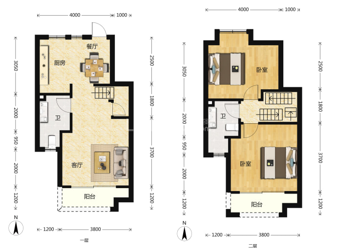 福星惠誉青城府--建面 95m²