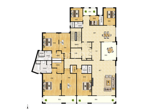 华尔顿1275户型图