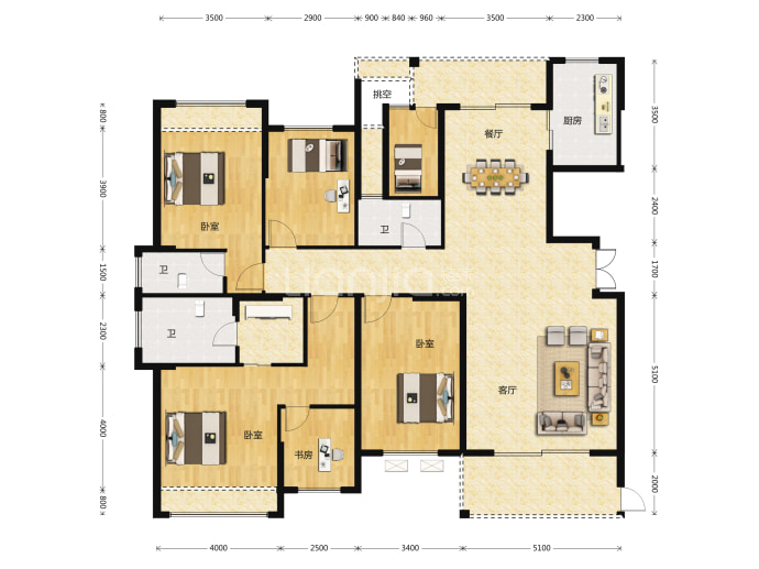 博林云栖--建面 203.54m²