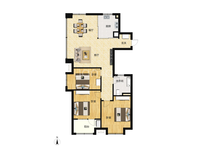 万科壹都会--建面 105m²