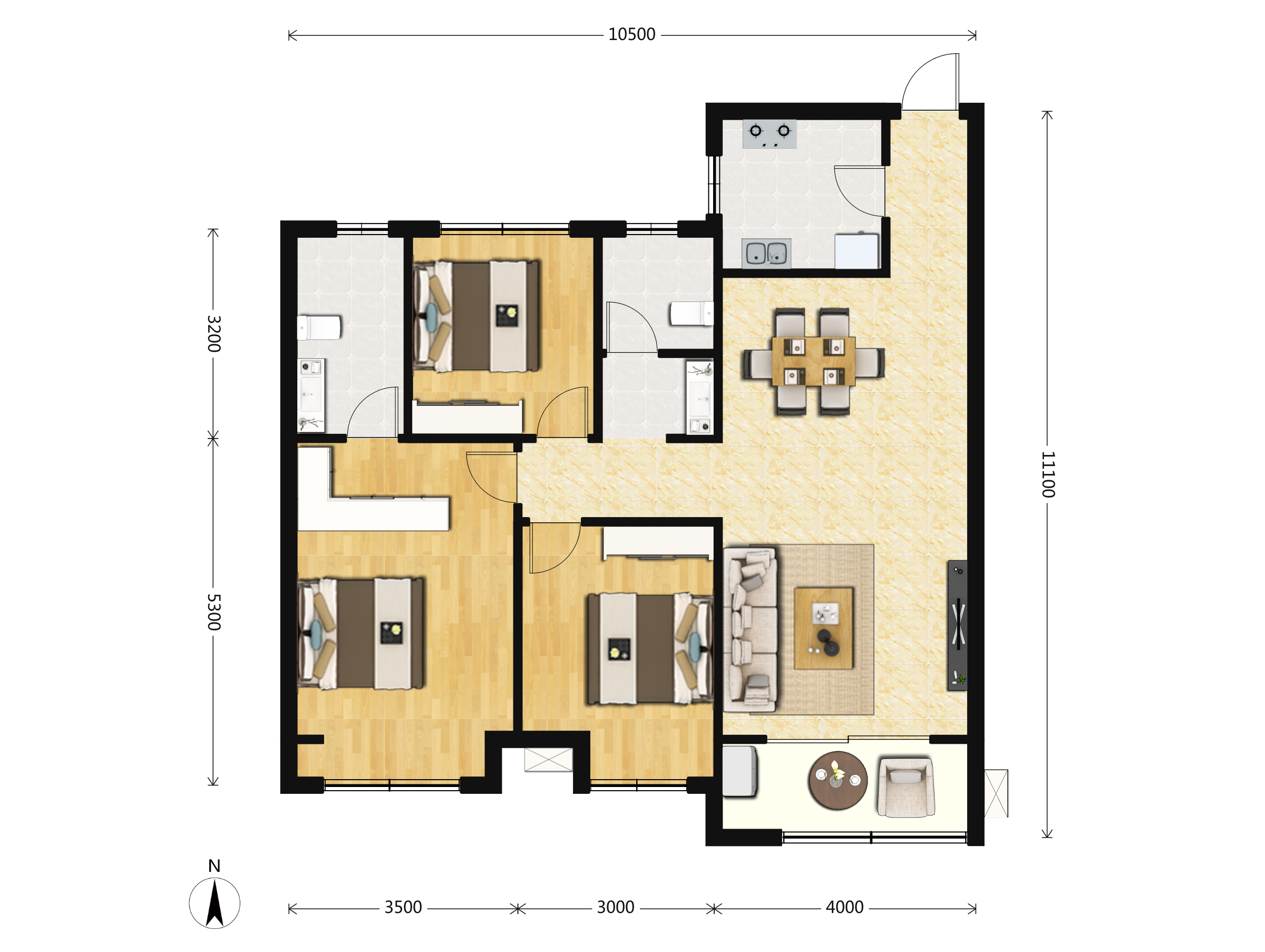 保利天禧户型图