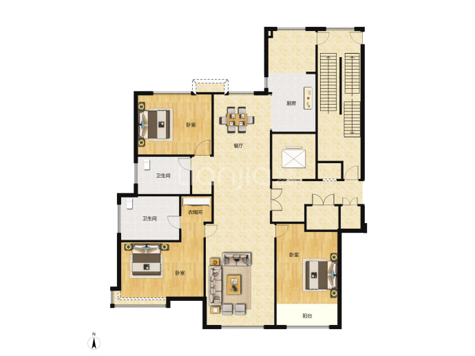 国赫天著--建面 156m²