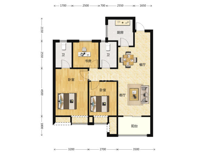 中交香颂--建面 96.28m²