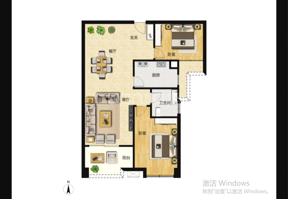 深业鹤塘岭花园户型图(链家网)
