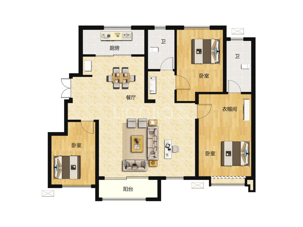 花语印象户型图(链家网)