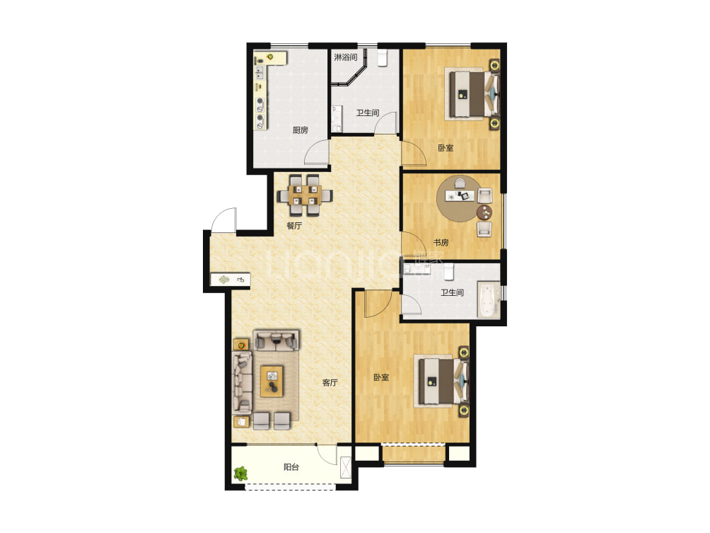 中港城·永安嘉苑户型图(链家网)