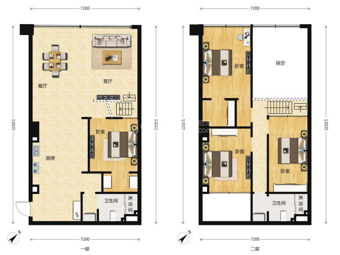 户型 户型图 平面图 690_517