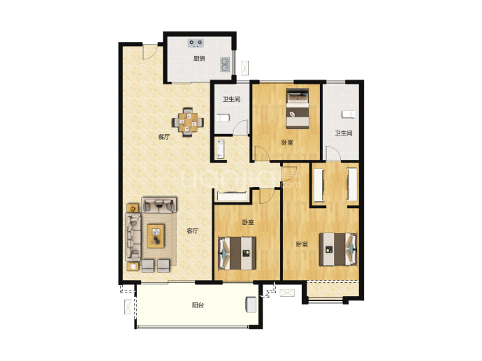 交投合盛嘉园--建面 117m²