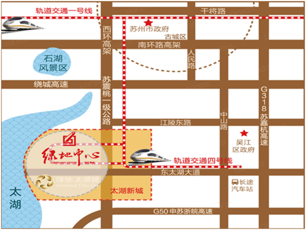绿地中心区位