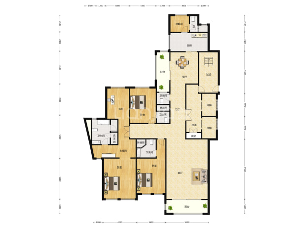 华尔顿1275户型图