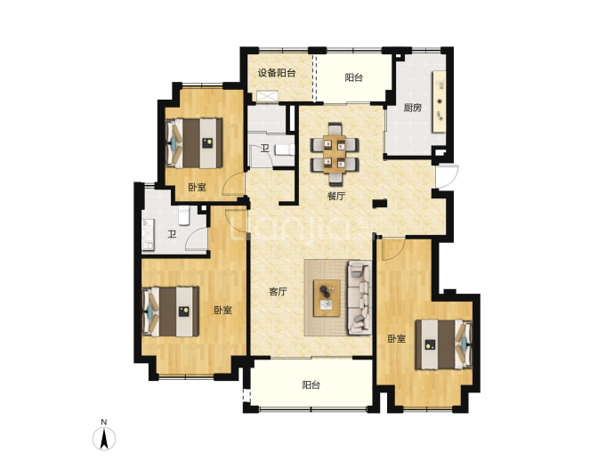 高淳雅园--建面 122m²