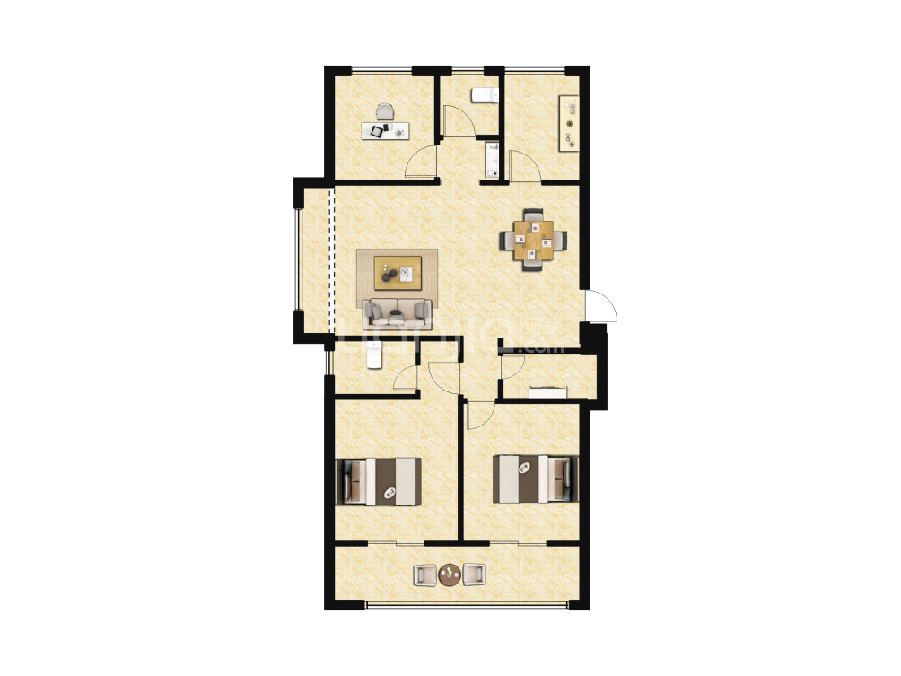 荣安府户型图(链家网)