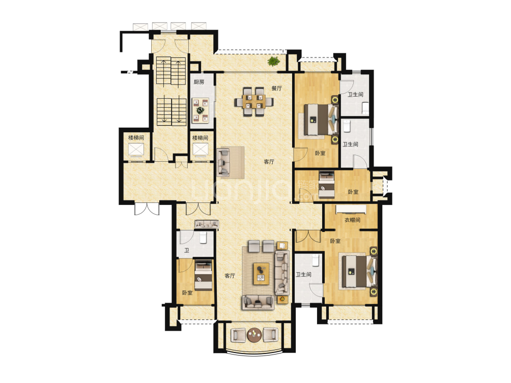 星河湾半岛四期户型图(链家网)