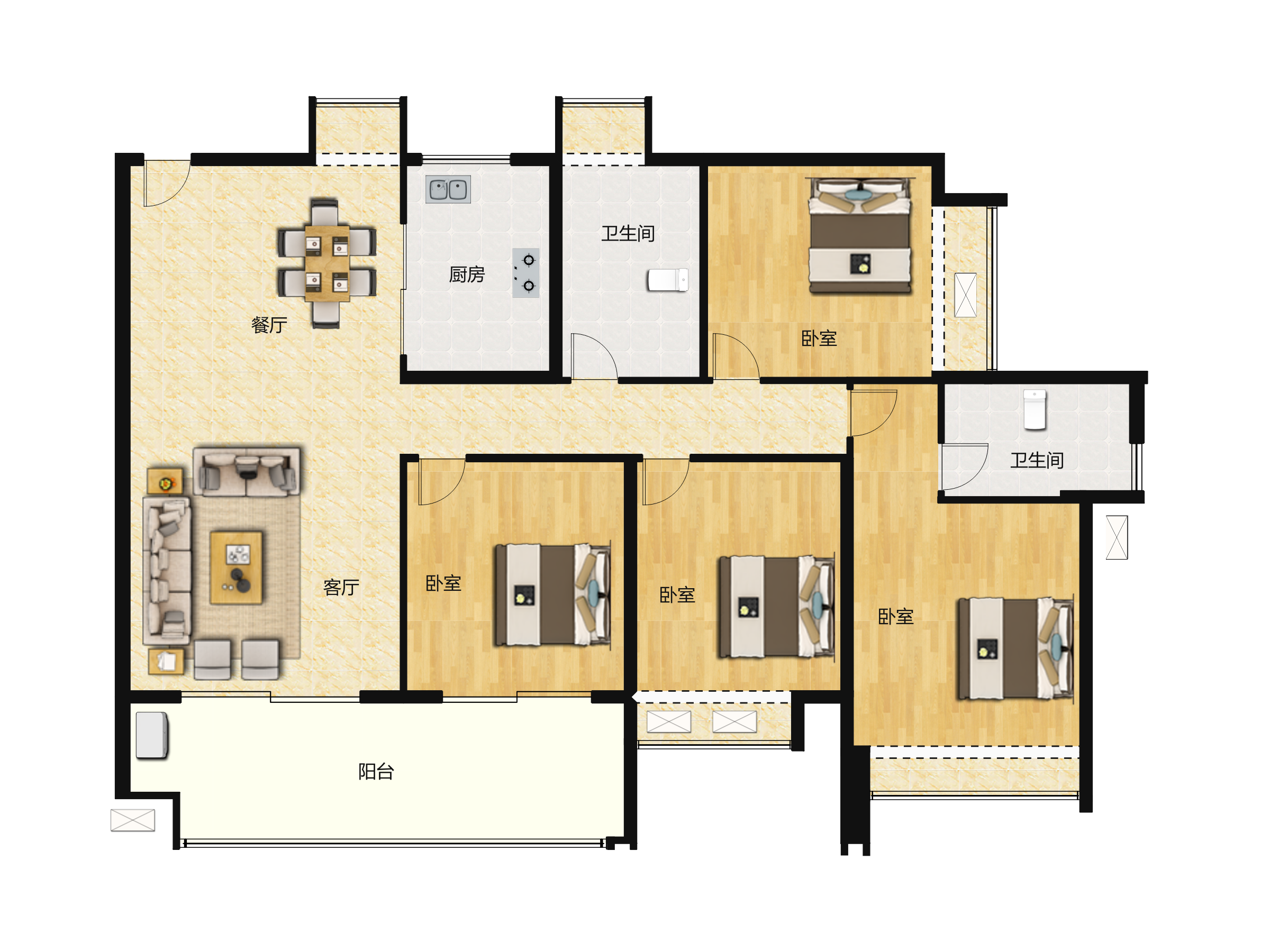 星河东悦湾户型图(星河东悦湾链家新房)