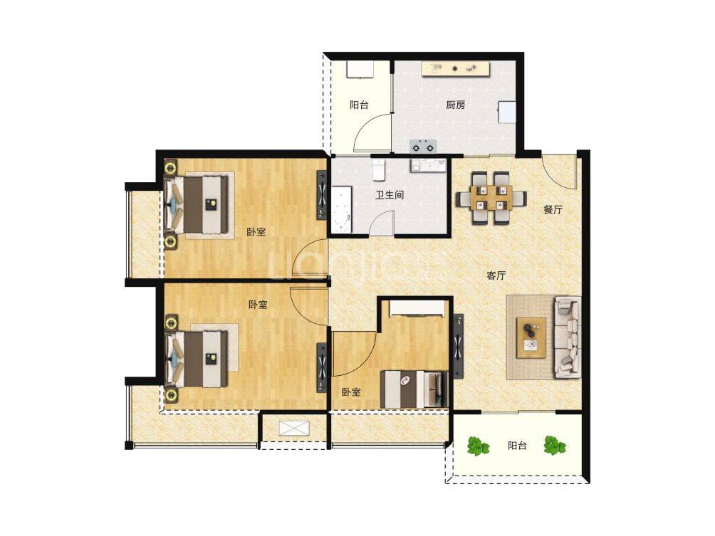 科城山庄峻森园户型图(链家网)