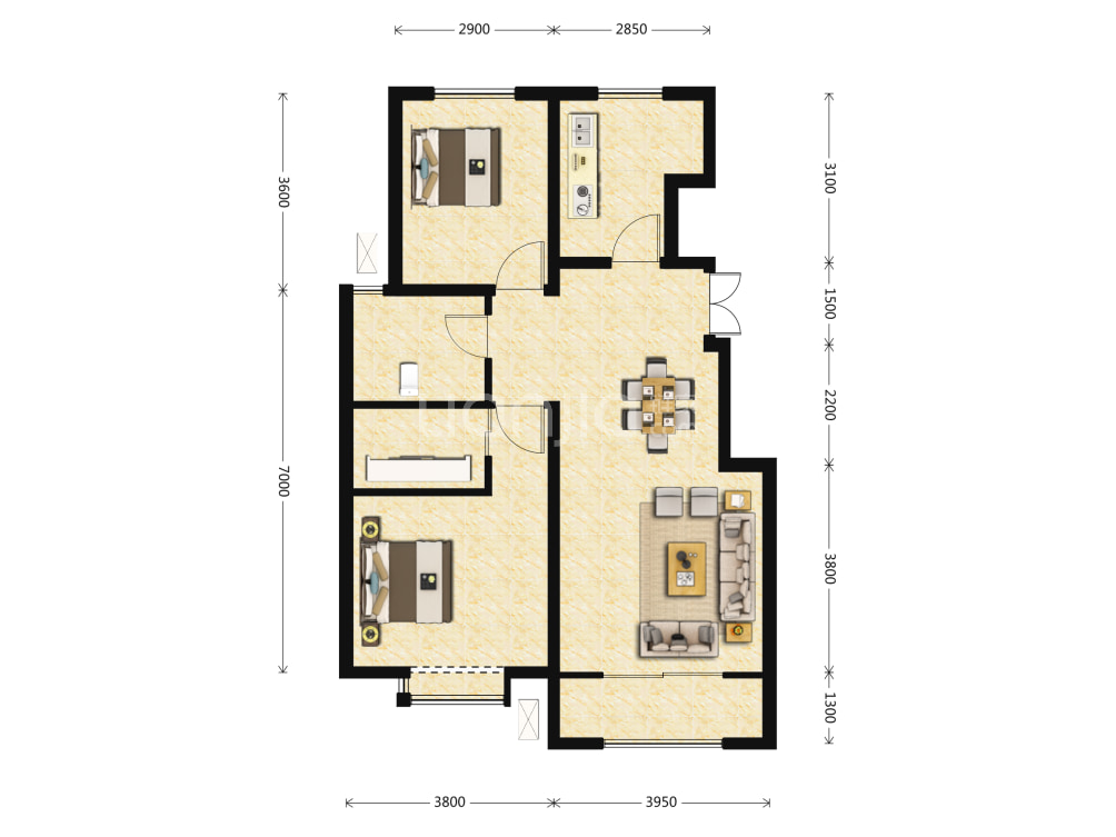 金泰丽湾户型图(链家网)
