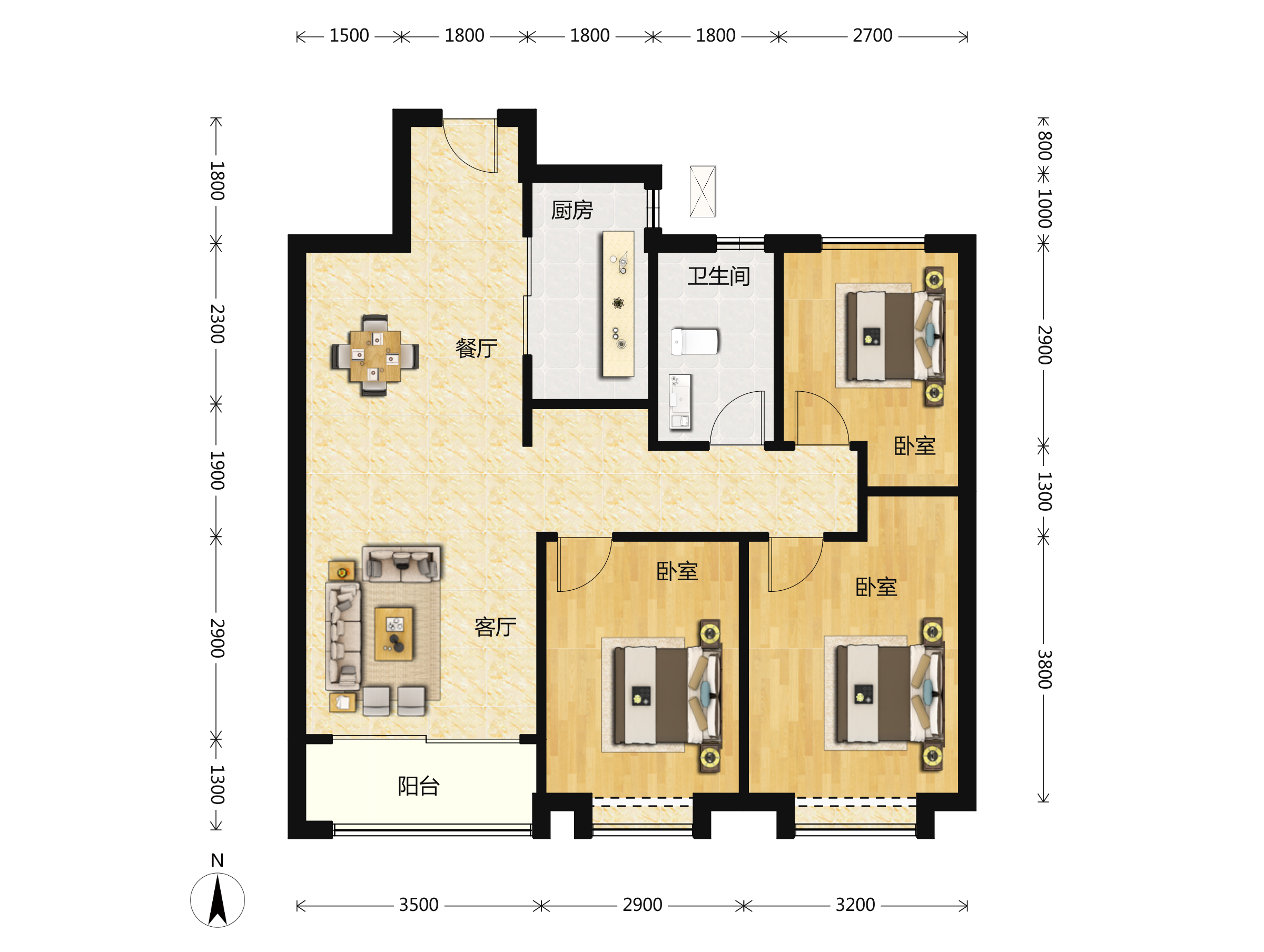 融创中心户型图