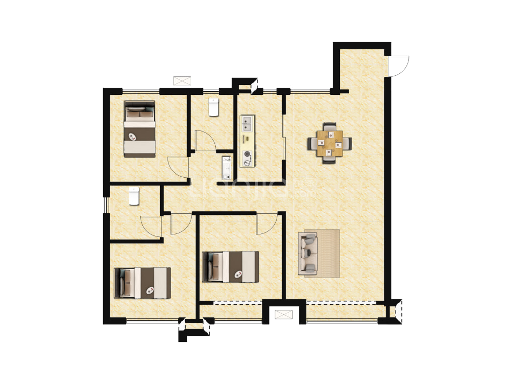 中海海港城三期天誉户型图(链家网)