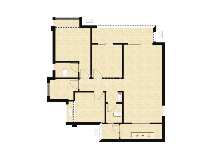 北辰悦来壹号--套内 107.07m²